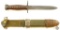 US M4 Bayonet w/ Flaming Bomb Markings from Camillus - M8 Sheath from BM CO