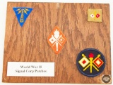 Collection of WWII Signal Corps Patches