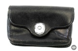 Black Leather M1 Carbine 15rd Clip Belt Pouch - J.Q.M.D. 1951 ENS
