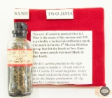 Vial of Sand Collected from Iwo Jima on the 60th Anniversary of the Battle