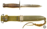 US M4 Bayonet w/ Flaming Bomb Markings from CASE - M8 Sheath from BM CO