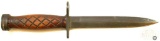 US Utica M4 Bayonet - Wood Grip - Rare