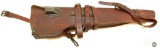 WWII US J.Q.M.D 1944 Leather M1 Carbine Vehicle Scabbard