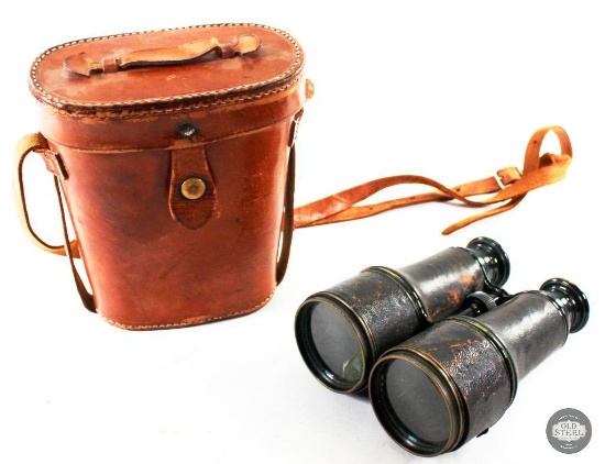 Antique Binoculars and Carrying Case
