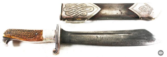 WWII German Reichsarbeitsdienst (RAD) Enlisted Man's Hewer - Boker