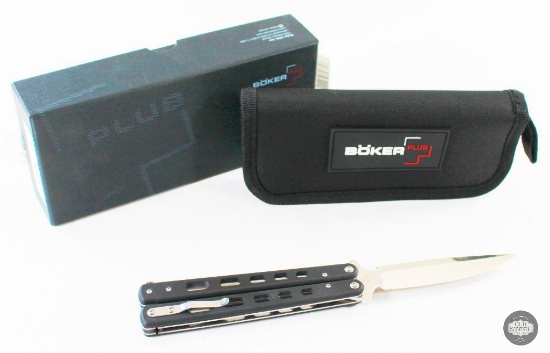 Boker Plus Balisong Knife - D2 Steel - G10 Grips
