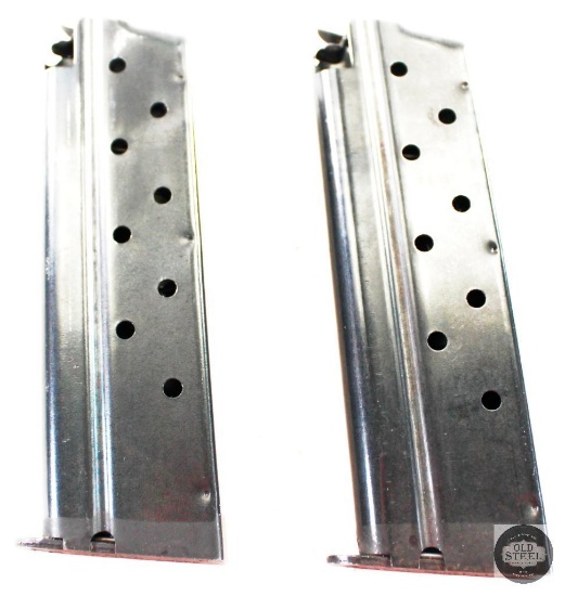 Lot of 2 Colt 1911 Magazines - 9mm - 8-Round Capacity