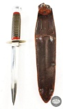 William Rogers Sheffield Commando Knife and Sheath - WWII British