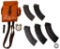 Hungarian 5 Cell Leather Magazine Pouch and Magazines for AK47