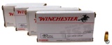 Lot of 4 Boxes Winchester White Box 40 S&W 165gr FMJ Ammunition 250rds