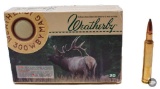 Box of Weatherby 300 Weatherby Magnum 150gr Spire Point Ammunition 20rds