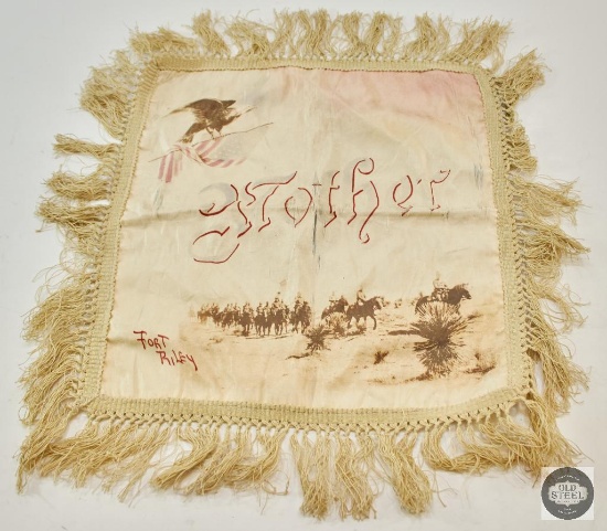 Fort Riley Fringed Pillowcase