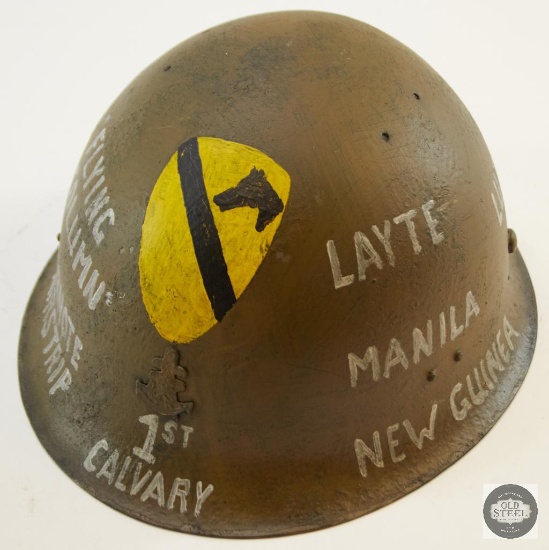 Japanese Type 90 Helmet with 1st Cav Insignia