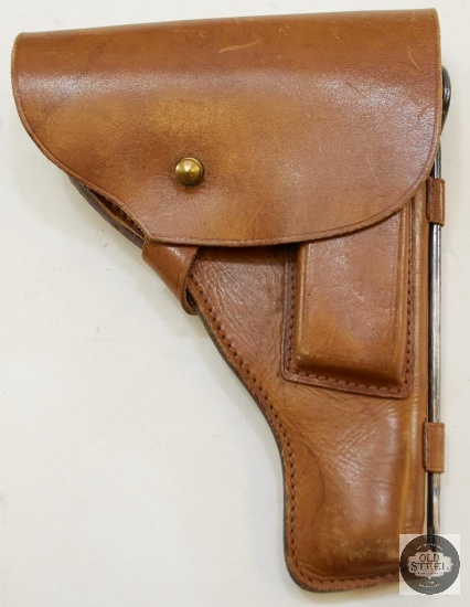 Russian Leather Tokarev TT Holster with Cleaning Rod