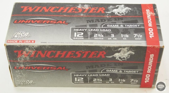1 box Winchester Universal Game & Target 12 Ga 2 3/4in 100rds.