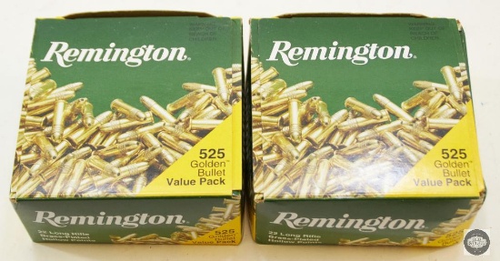 2 boxes of Remington 22LR Value Pack 1050rds