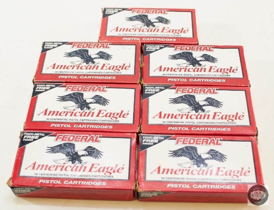 7 Boxes Federal American Eagle 40 S&W 180gr TMJ Ammunition 250rds