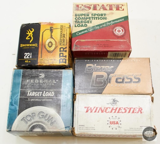 5 Boxes Assorted Caliber Ammunition