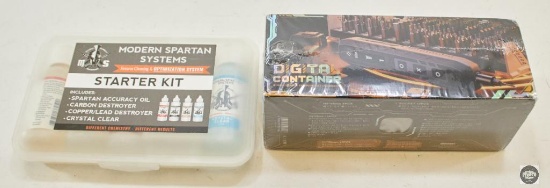 Spartan Gun Solvents and Oil & Digital Screwdriver Bit Container