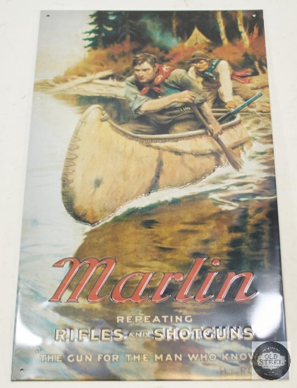 Marlin Metal Poster - Canoe 9.5Wx16H