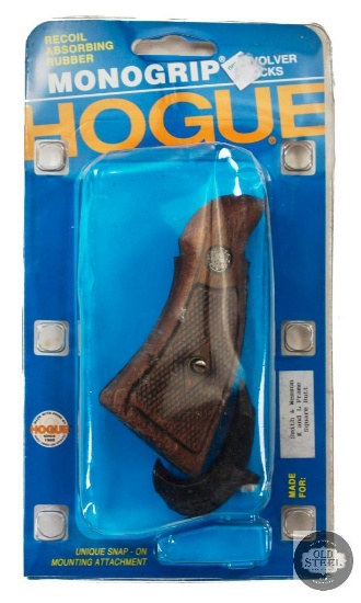 Hogue Wooden Revolver Grip for K and L Frame Square Butt Revolvers