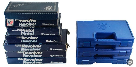 Lot of 10 S&W Revolver Boxes and Cases