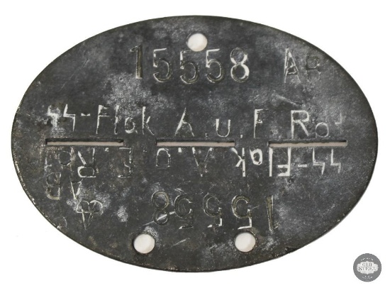 SS Flak Ausbildung Dog Tag