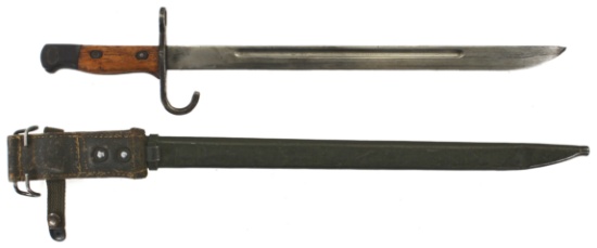 Japanese Type 30 Bayonet, Scabbard, and Frog