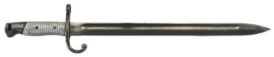 Argentine Mauser M1891 Bayonet with Unground Crest and Aluminum Grips