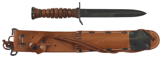 US M3 Fighting Knife and M6 Leather Sheath