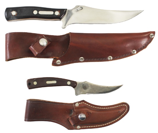 Pair of Matching "Old Timer" Fixed Blade Knives