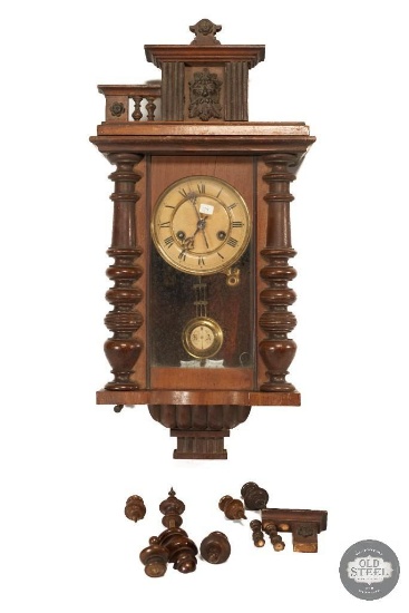 Cabinet Clock with Green Man Motif