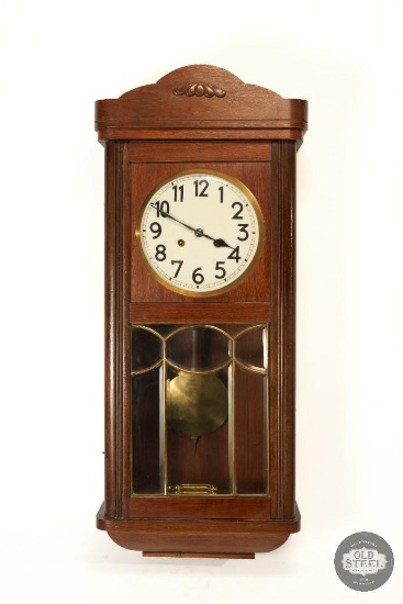 Cabinet Style Wall Clock with Pendulum