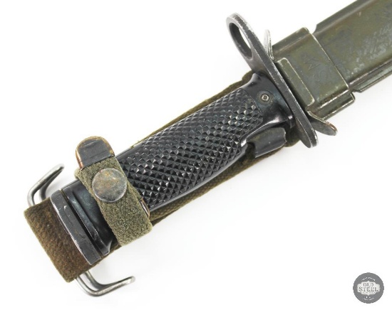 Vietnam War Era US M6 Aerial Bayonet and BM Co M8 Scabbard