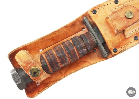 Ontario USAF Pilot's Survival Knife with Scabbard - Vietnam War Era