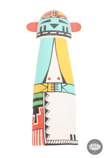 Authentic Hopi Indian Umtoinaka Shooting Thunder Flat Kachina Doll - G. Hayah