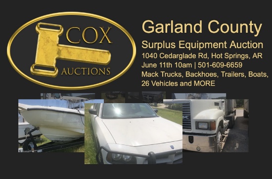 Garland County Surplus Property Auction