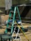 Set of sSUPPORTEQUIPMENTs, Green Ladder, Dustpan