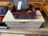 Blue and Red Brute Box, White Box, and Contents