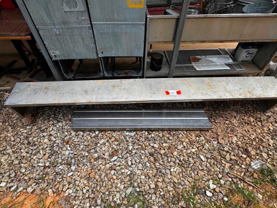 Stainless Steel Metal Shelves x2