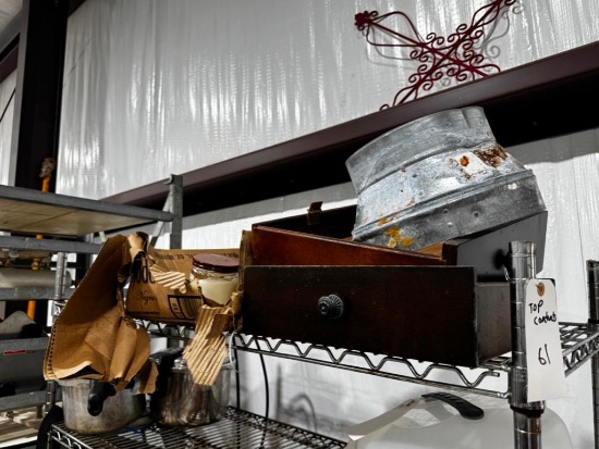 Metal Rack Top Shelf Contents