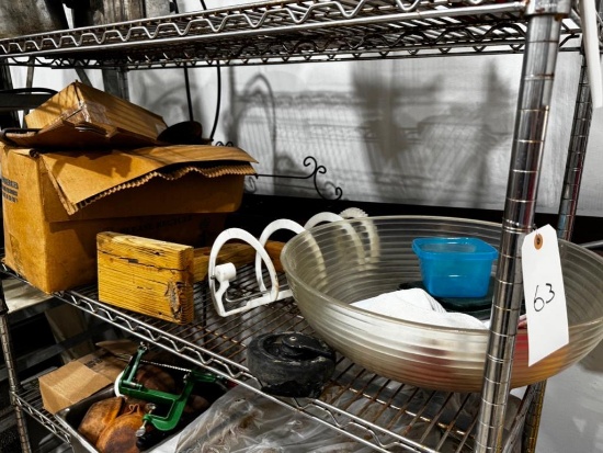 Metal Rack Middle Shelf Contents
