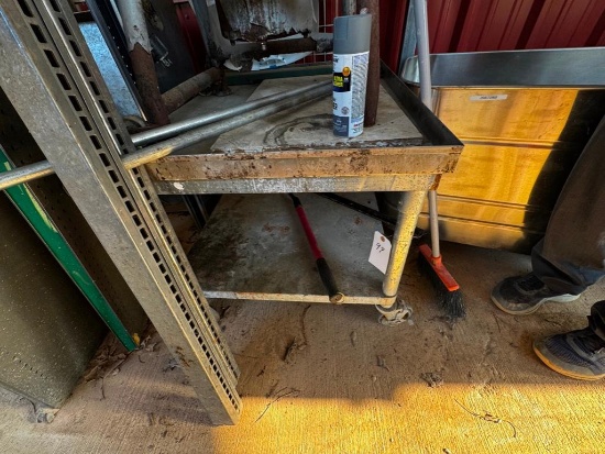 Heavy-Duty Stainless Steel Equipment Stand on Casters