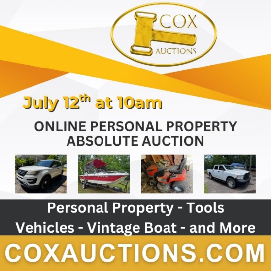 Online Personal Property Absolute Auction