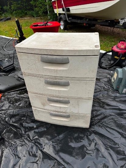 4-Drawer Plastic Storage Bin
