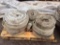 Lot of nylon water hose, contents of (2) skids, (2) 2 in. x 50 ft, and (8) 3 in. x 50 ft