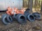 Lot of asst construction site safety barrels and temporary railings