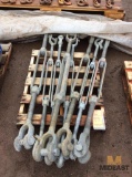Lot of (8) galvanized?1 3/4 in. jaw/jaw turnbuckles