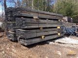 Lot of Sure Deck metal decking (4 stacks in front row)