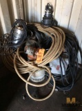 Lot of (5) 3 in. 220v, 1 ph dewatering pumps